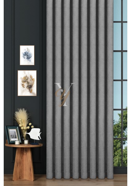 Petek Fon Perde V-1029 Gümüş Gri fiyatları