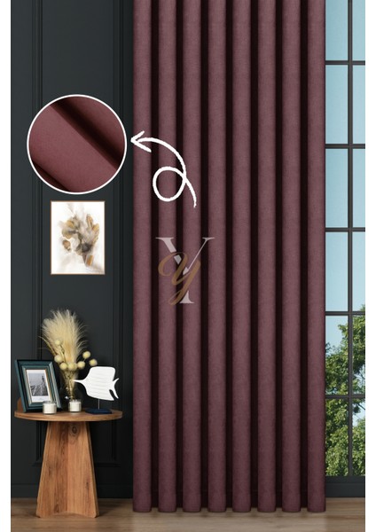 Petek Fon Perde V-1024 Gül Kurusu