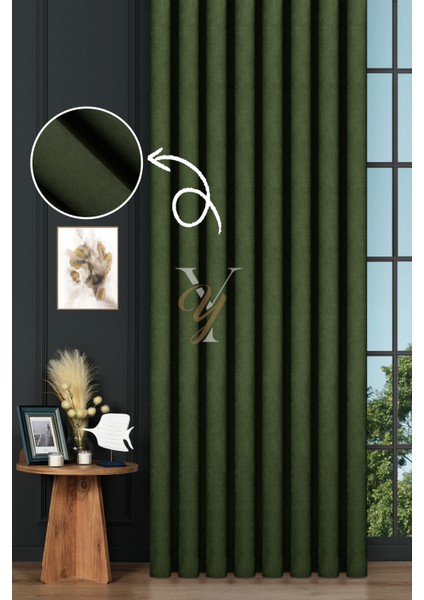 Petek Fon Perde V-1034 Çam Yeşili