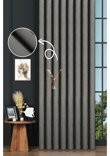 Petek Fon Perde V-1028 Açık Gri