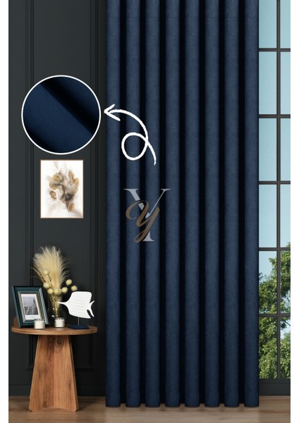 Petek Fon Perde V-1037 Saks Mavisi