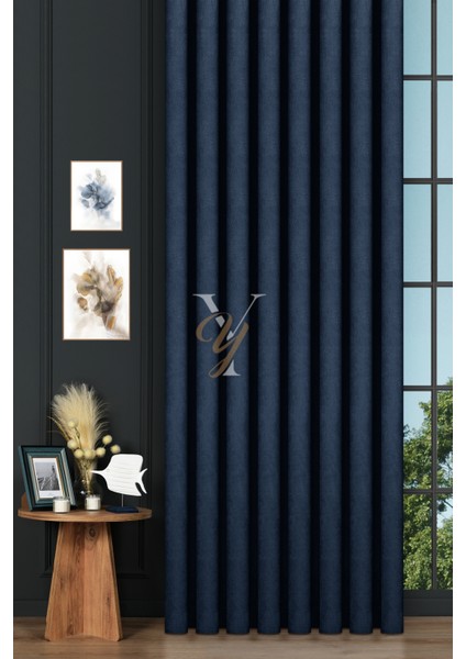 Petek Fon Perde V-1037 Saks Mavisi fiyatları