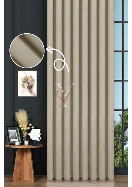 Petek Fon Perde V-1004 Krem