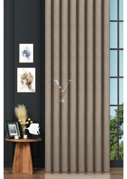 Petek Fon Perde V-1005 Vizon fiyatları