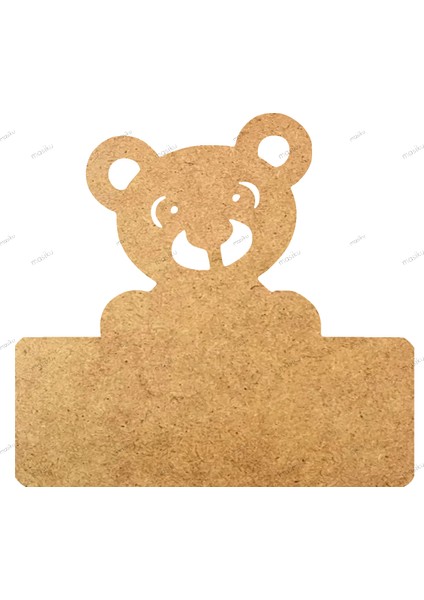 10'lu Paket Ahşap Duvar Dekoru - ST_00434 - 8 x 8 cm