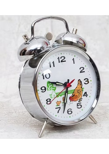 Nostaljik Kurmalı Horozlu Çalar Saat Büyük Boy fiyatları