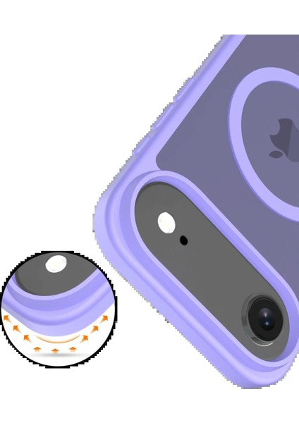 Apple iPhone 17 Air Jota Magsafe Kapak - Lila modelleri