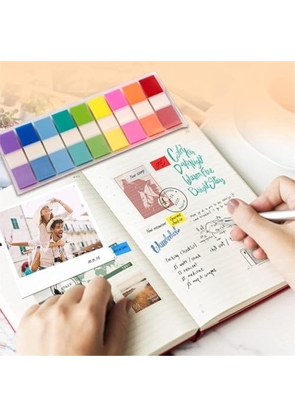 Yapışkan Notlar, 5 Adet Şeffaf Kendinden Yapışkanlı Not Kağıdı, Klipsli Işaretleyici Stickerlar, Ofis ve Çalışma Sınıflandırma Işaretleri, Defter Işaretleyici, Açılır Sekme Indeksleri (9 Renk) fiyatları