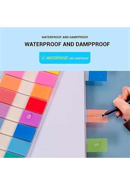 Yapışkan Notlar, 5 Adet Şeffaf Kendinden Yapışkanlı Not Kağıdı, Klipsli Işaretleyici Stickerlar, Ofis ve Çalışma Sınıflandırma Işaretleri, Defter Işaretleyici, Açılır Sekme Indeksleri (9 Renk) modelleri