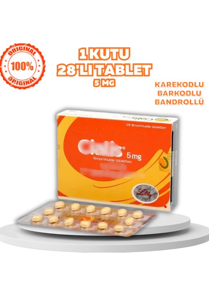 CİALİS5MG 1 Kutu 28 Tablet Performans ve Prostat Erkek_kadın_özel 100% Etkili CİALİS_5MG