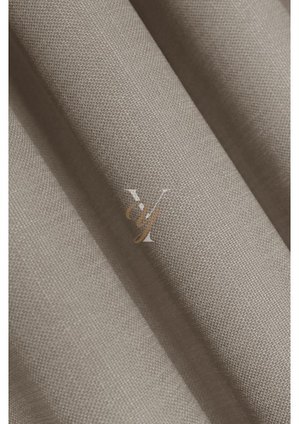 Keten Fon Perde V-4002 Bej modelleri