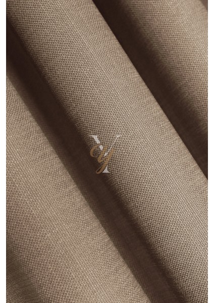 Keten Fon Perde V-4010 Latte modelleri