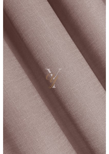 Keten Fon Perde V-4028 Açık Pembe modelleri