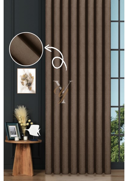 Petek Fon Perde V-1014 Kestane