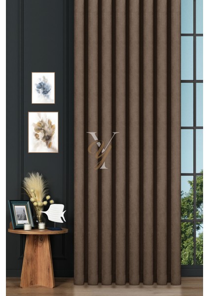 Petek Fon Perde V-1014 Kestane fiyatları