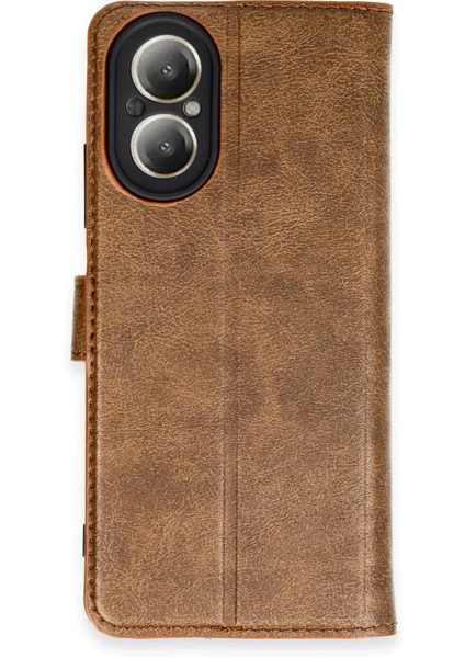 Realme 12 Lite Kılıf Trend S Plus Kapaklı Kılıf - Taba