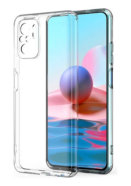 Xiaomi Redmi Note 10S Kılıf 0.2 mm Ultra Ince Şeffaf Silikon Kapak