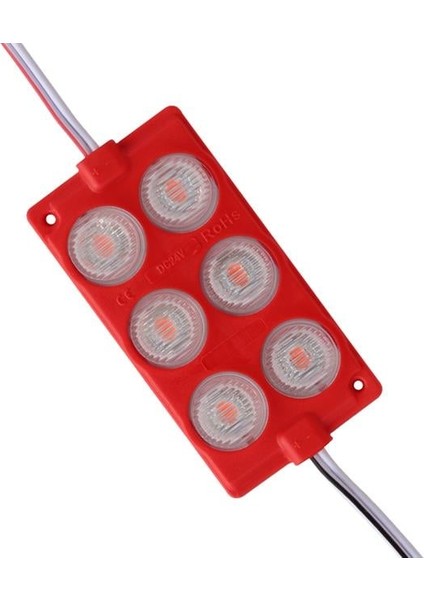 24 Volt 3 Watt Kırmızı 3030 Cob Modül LED 75*40