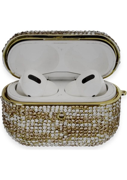 CPT83 Airpods Pro 2 (2.nesil) Klor Taşlı Kılıf - Desen 6