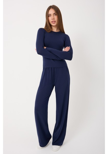 Ultra Soft Penye Modal Yuvarlak Yaka Bluz modelleri