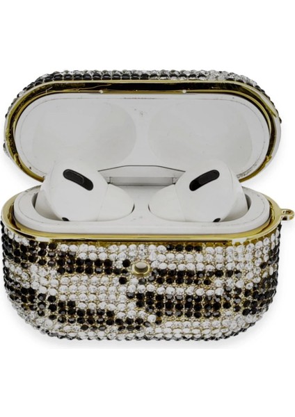 CPT83 Airpods Pro 2 (2.nesil) Klor Taşlı Kılıf - Desen 5