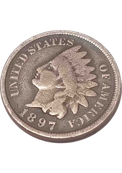 1897 A.b.d 1 Cent Yabancı Koleksiyon Madeni Para. Koleksiyon Başlangıç Setleri.