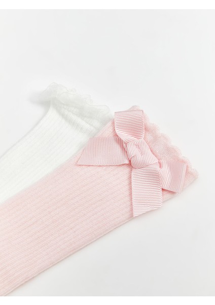 Yeni Sezon Basic Kız Bebek Soket Çorap 2'li modelleri