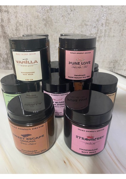 Amber Cam Kavanozda Balkabağı Tarçın Kokulu %100 Doğal Bitkisel Içerikli Soya Wax Mum fiyatları