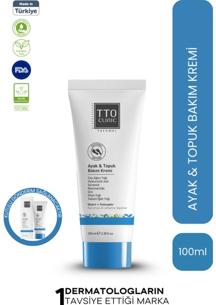 Tto Clinic Ayak & Topuk Bakım Kremi 100 ml