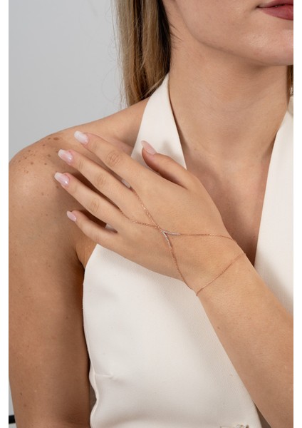 925 Ayar Gümüş Şahmeran Rose Zirkon Taşlı Tutku Şahmeran SGTL13177ROSE modelleri