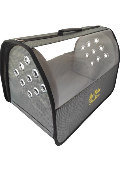 Jumbo Büyük Şeffaf Flaybag Kedi, Küçük Köpek Taşıma Çantası 50-30-33CM 1876GR Füme