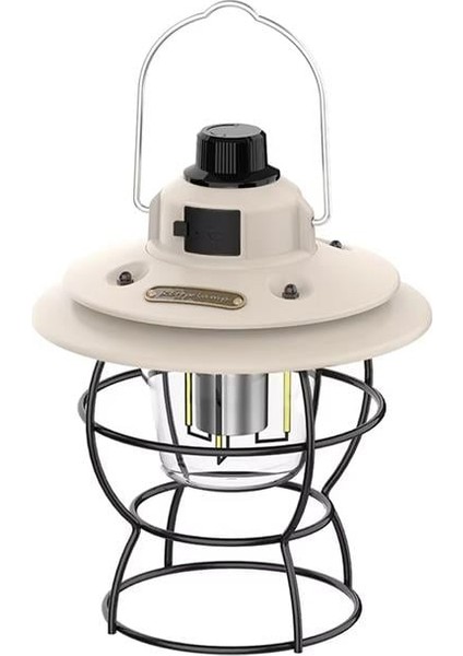PM-16042 Nostaljik Şarjlı Kamp Lambası Filament + Smd Ledli