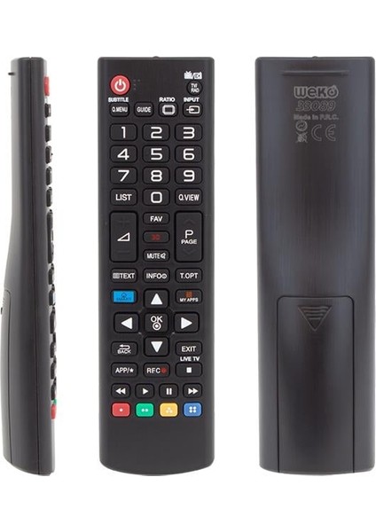 Hey RM-L1162 Kısa Smart-My Apps Tuşlu LCD LED Tv Kumandası (AKB73715601A) (40157=33089)