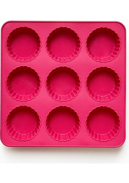 9'lu Tartolet Kek Kalıbı -Silikon