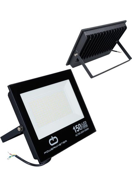 PM-22586 150 Watt - 220 Volt 6500K 150* Işık Açısı Siyah Slim Kasa Beyaz LED Proje