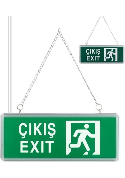 Zmr ZMR-670/Y.00 3W Tek Yön Acil Çıkış Yönlendirme Tabelası - Lambası (38X30X36MM)