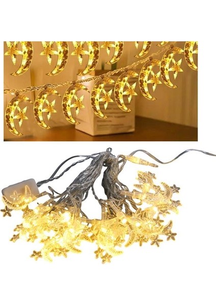 Winnboss WN-1181 5 Metre 20 Ledli Ay Yıldızlı Günışığı Sabit LED Dekoratif Aydınlatma 5 Watt