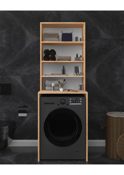 Çamaşır Makinesi Üstü Çok Amaçlı Banyo Dolabı – Raflı Düzenleyici fiyatları
