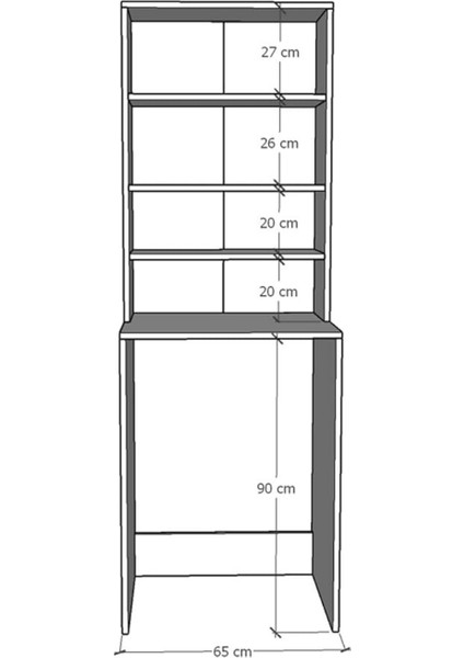 Çamaşır Makinesi Üstü Çok Amaçlı Banyo Dolabı – Raflı Düzenleyici modelleri