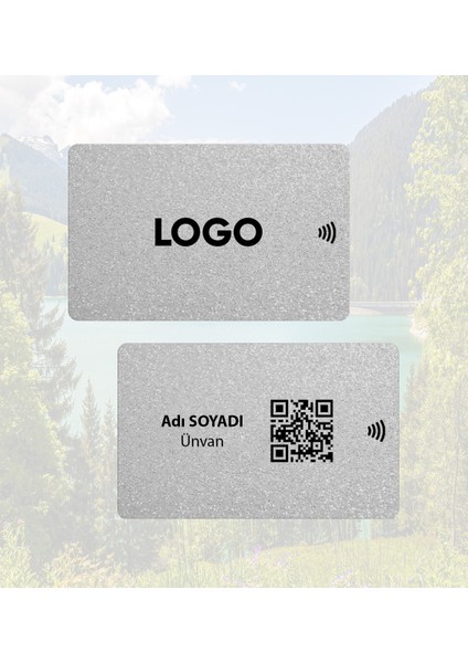 Nfc Dijital Silver Kartvizit