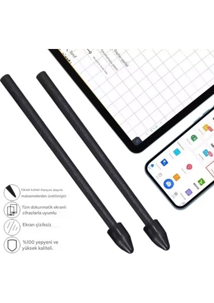 Samsung Galaxy Tab S11 / S11 Ultra Yedek Kalem Ucu 5 Tane S Pen Uyumlu (Ekranı Kirletmez) fiyatları