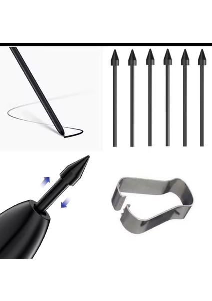 Samsung Galaxy Tab S11 / S11 Ultra Yedek Kalem Ucu 5 Tane S Pen Uyumlu (Ekranı Kirletmez) fırsatları