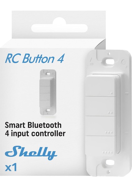 Blu Rc Düğmesi 4 | Akıllı Bluetooth 4 Düğmeli Uzaktan Kumanda | Ev Otomasyonu | Ios Uygulaması | Çoklu Tıklama | Manyetik Tutucu | Garaj Kapısı Açıcı | Işık Kontrolü | Sahne Kontrolü