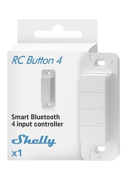 Blu Rc Düğmesi 4 | Akıllı Bluetooth 4 Düğmeli Uzaktan Kumanda | Ev Otomasyonu | Ios Uygulaması | Çoklu Tıklama | Manyetik Tutucu | Garaj Kapısı Açıcı | Işık Kontrolü | Sahne Kontrolü modelleri