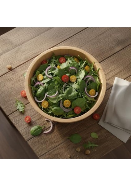 Doğal Bambu Salata Kasesi – 20CM & 25CM Çap Seçenekli El Yapımı Derin Ahşap Servis ve Karıştırma Kasesi | Meyve, Makarna, Çerez Sunumu | Çevre Dostu Mutfak ve Sofra Aksesuarı (Büyük Boy) modelleri