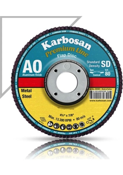 Metal Zımpara Flap Disk 115X40 Kum 5 Adet