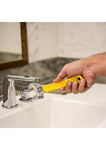 25 cm Ayarlı Kurbağacık Anahtarı – Sarı Saplı Profesyonel Ingiliz Anahtarı fiyatları