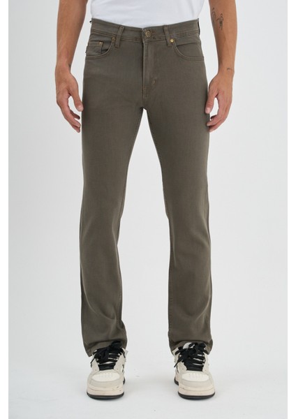 Erkek Regular Fit Rahat Kesim Esnek Likralı Örme Jeans