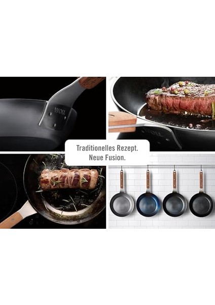 Carbon Steel Yüksek Kenarlı Tava - Endüktif - Ø 20 Cm, 5 cm Yüksekliğinde fiyatları