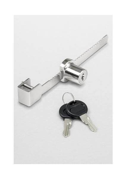 Sürgülü Cam Kilidi, 140 Mm, Gövde, Krom Kaplama, 3-6 mm Kalın Cam Kapak Için, 2 Yedek Anahtarlı, Güvenlik Kilidi, Cam Dolap, Vitrin, Sürgü Kapak Uyumlu, Kolay Montaj modelleri